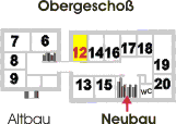 Neubau - Obergeschoß - Zimmer Nr. 12